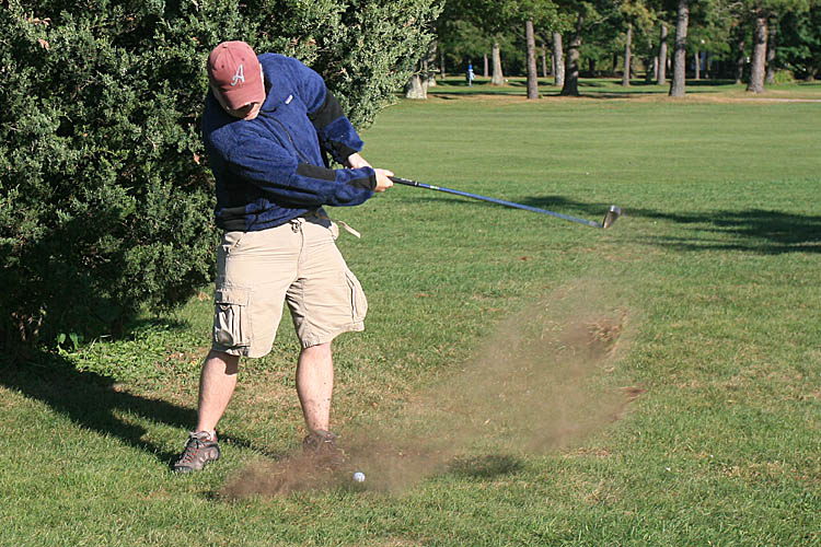 Sometimes golf can be a really dirty sport. Sometimes golf can be a really dirty sport.