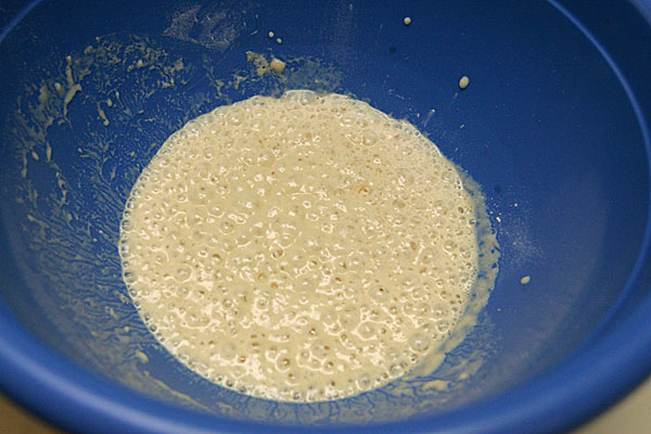 Preparing the dough Preparing the dough