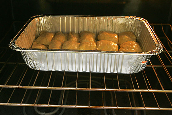 Prepared buchty waiting for baking Prepared buchty waiting for baking